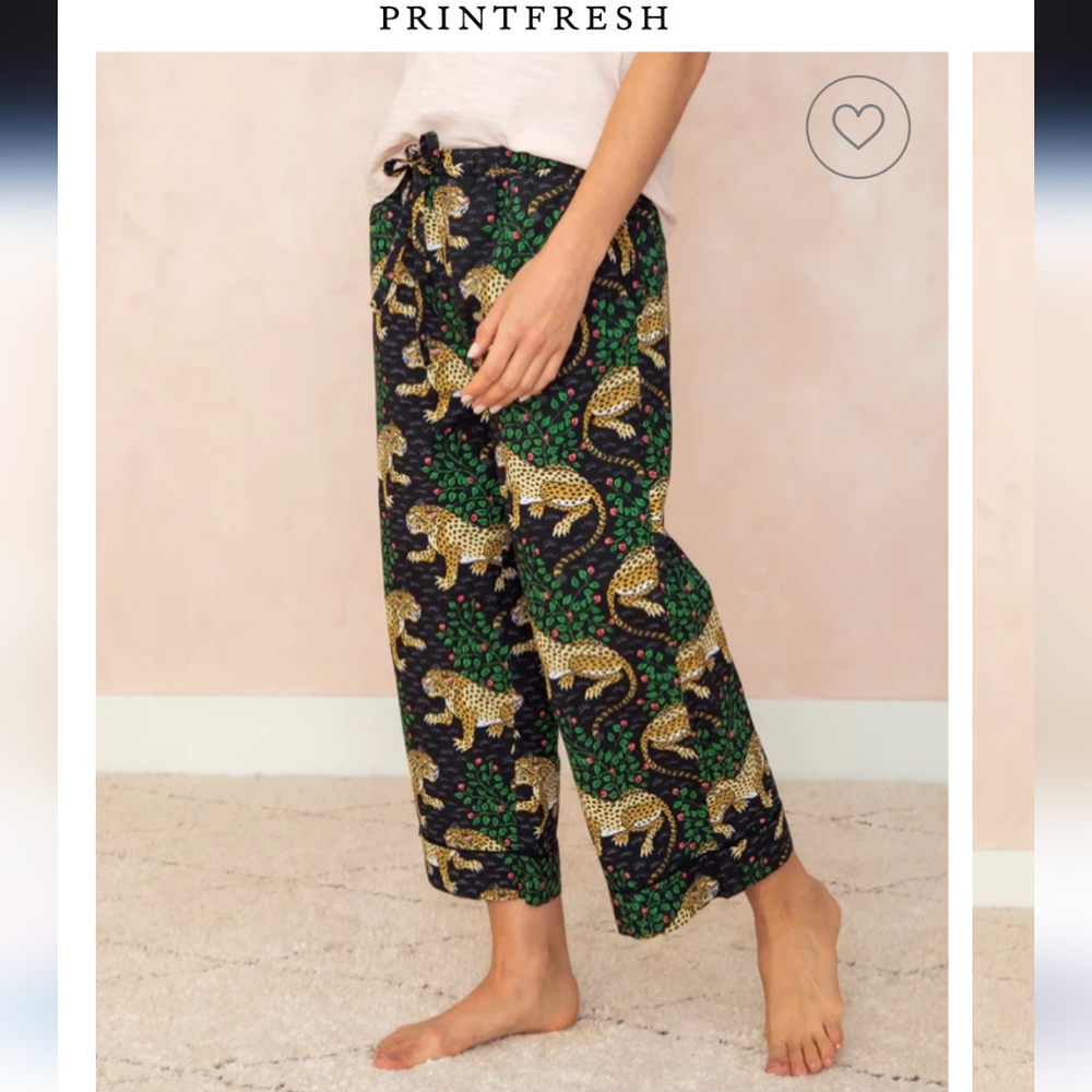 Printfreah Ink Bagheera cotton pajama pants size small